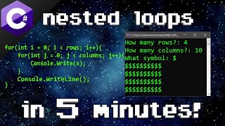 C nested loops ➿ [upl. by Nottus]