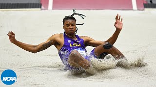 JuVaughn Harrisons historic long jump wows announcers  eventually [upl. by Zahavi]