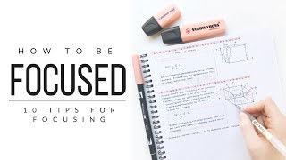 How I stay focused  10 tips for focusing  studytee [upl. by Enileme]