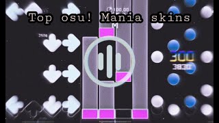 top 16 osu mania skins i recommend circles arrows and bars [upl. by Mallin215]