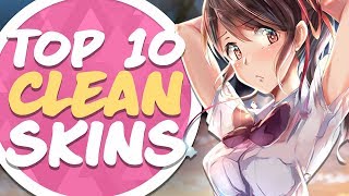 osu Top 10 Clean Skins Compilation Minimalistic [upl. by Rutra]