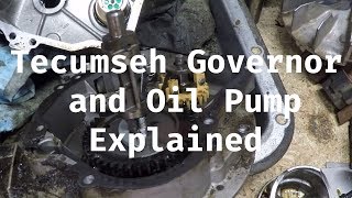 Tecumseh Governor and Oil Pump Explained [upl. by Aiuqenehs]