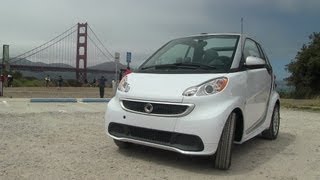 2013 Smart Fortwo Electric Drive First Drive Review [upl. by Ynatterb]