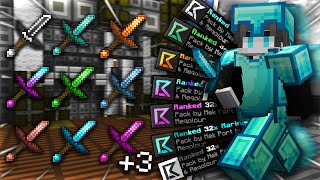 Ranked 32x FULL RECOLORS PORT by Mek  MCPE PVP TEXTURE PACK [upl. by Avilla23]