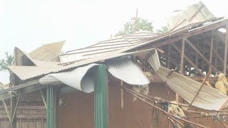 Tornado damage in Abbeville [upl. by Elnukeda]