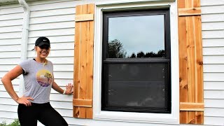 The 30Minute Cedar Shutters  Easy DIY Project [upl. by Relluf]