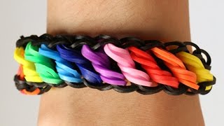 Loom Bands Nederlands  Rotini tutorial  Rainbow Loom  how to tutorial loom bands [upl. by Aurea]