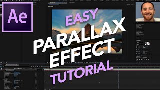 Easy Parallax Effect Tutorial in Adobe After Effects [upl. by Nomannic]