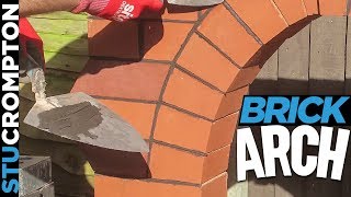 Bricklaying  Building Brick Arch feature [upl. by Allac]