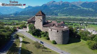 Vaduz  Liechtenstein 4K drone footage [upl. by Frasier747]