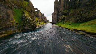 FPV Drone Flight through Beautiful Iceland Canyon [upl. by Chiang386]