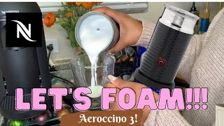 How To Foam Milk With Aeroccino 3 Make Coffee With Foam Tips amp Tricks  Easy Foamed Latte Recipe [upl. by Adamina]