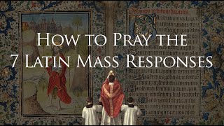 7 Latin Mass Responses to Memorize [upl. by Viccora]