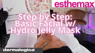 Basic Facial With Hydro Jelly Mask Step by Step [upl. by Adnuahs504]