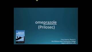 How to pronounce omeprazole Prilosec Memorizing Pharmacology Flashcard [upl. by Stevy]