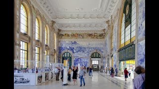 São Bento Train Station  Porto Tourist Attraction [upl. by Ylrebmic]