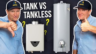 Tankless VS Tank Water Heater3 Myths DEBUNKED  Twin Plumbing [upl. by Acirretahs613]