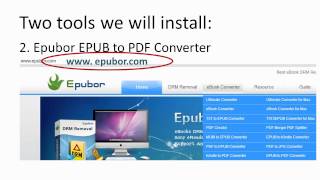 Convert EPUB to PDF with Epubor EPUB to PDF Converter [upl. by Raffin474]