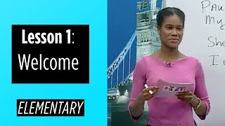 Elementary Levels  Lesson 1 Welcome [upl. by Dranyam497]