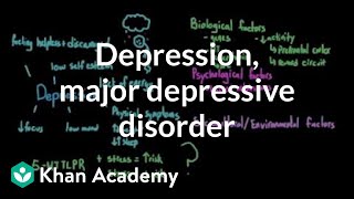 Depression and major depressive disorder  Behavior  MCAT  Khan Academy [upl. by Arat286]