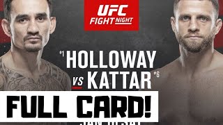 UFC Fight Night Holloway vs Kattar Predictions amp Full Card Betting Breakdown Fight Island 7 [upl. by Anneiv]