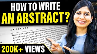 How To Write An Abstract In 5 Minutes A Practical Guide With Examples [upl. by Niels]