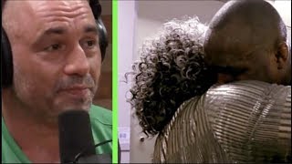 Joe Rogan Cries After Seeing Tyron Woodleys Mom Embracing Kamaru Usman [upl. by Naginarb698]