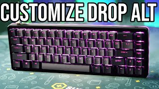 How To CUSTOMIZE Drop Alt Keyboard LIGHTS And REMAP KEYS [upl. by Emalia51]