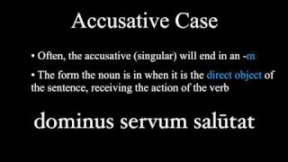 The Nominative and Accusative Cases [upl. by Reinold729]