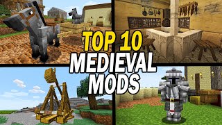 Top 10 Best Minecraft Medieval Mods [upl. by Orpah]