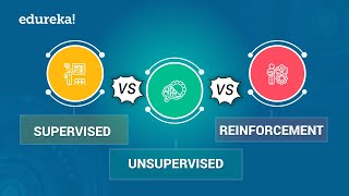 Supervised vs Unsupervised vs Reinforcement Learning  Data Science Certification Training  Edureka [upl. by Yrdua179]