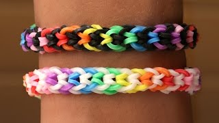 Rainbow Loom Nederlands  Inverted Fishtail  Loom bands rainbow loom tutorial how to [upl. by Oicnecserc]