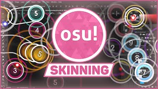 How to make an osu Skin  Beginner Skinning Tutorial Mix Skins Make a hitcircle skinini etc [upl. by Karp]