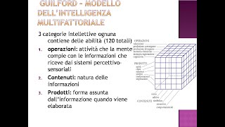 Intelligenza  bifattoriale multifattoriale multiple [upl. by Jori]