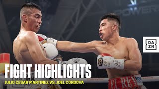 FIGHT HIGHLIGHTS  Julio Cesar Martinez vs Joel Cordova [upl. by Gilbert]