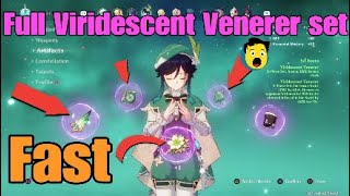 Genshin Impact Get the 4 Piece full Viridescent Venerer set for Venti Fast and easy [upl. by Asenej]